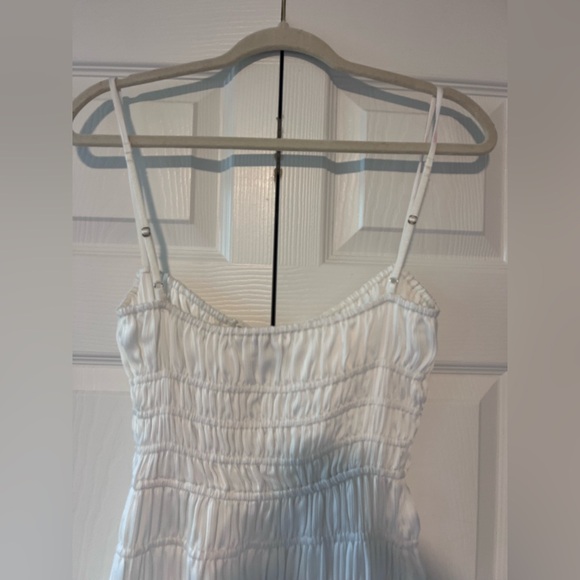 White Ruched Dress - Picture 4 of 4
